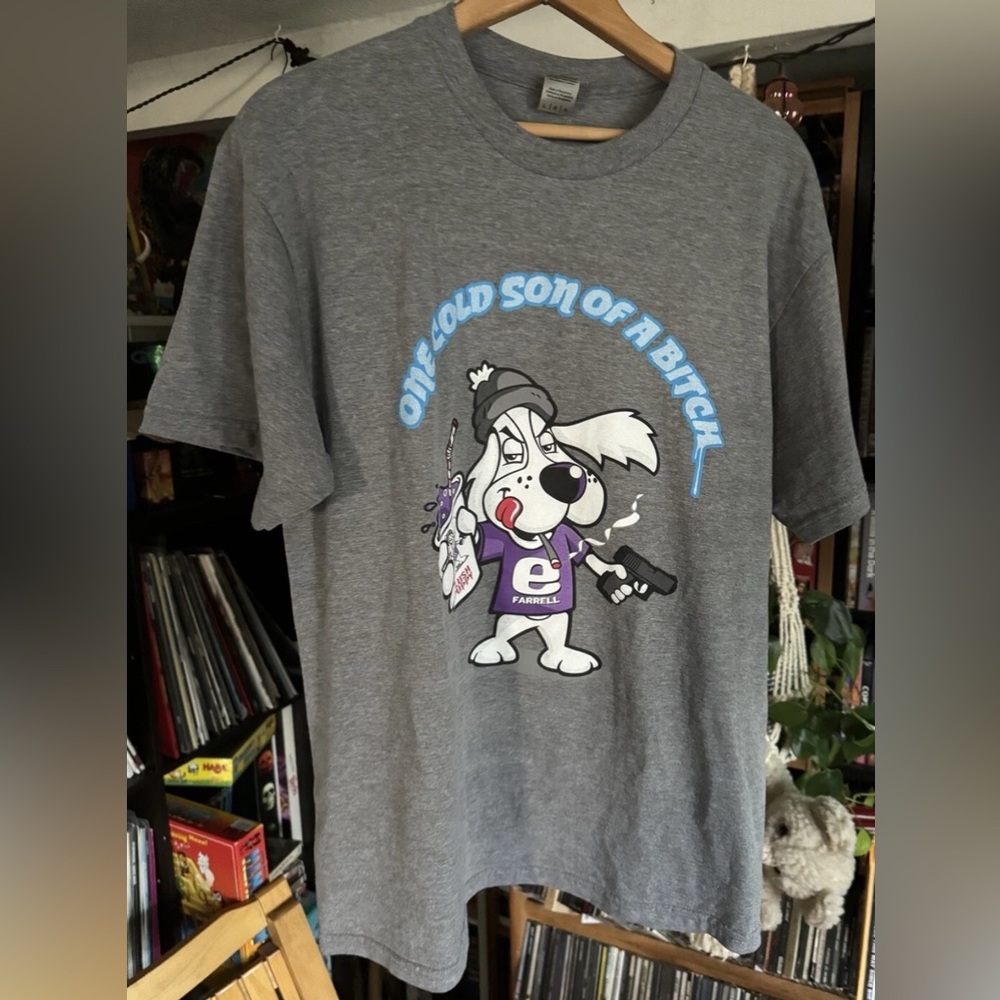 E. Farrell - One Cold Son Of A B*tch Large Shirt On Gildan Hip-Hop Battle Rap